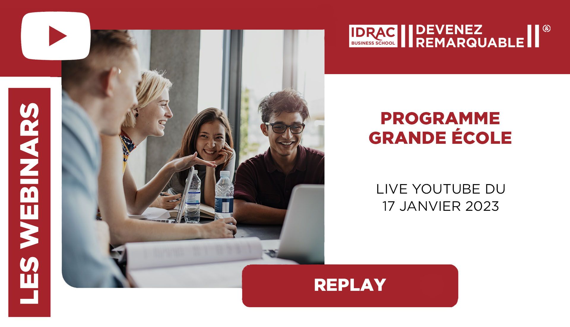 Les webinaires IDRAC Business School
