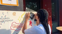 Fresque street art Wall of Art campus SUP'DE COM Montpellier